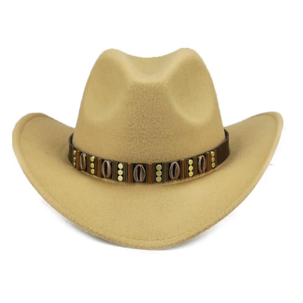 Hawaiian-Cowboyhut mit Cowrie-Muschel-Metallband