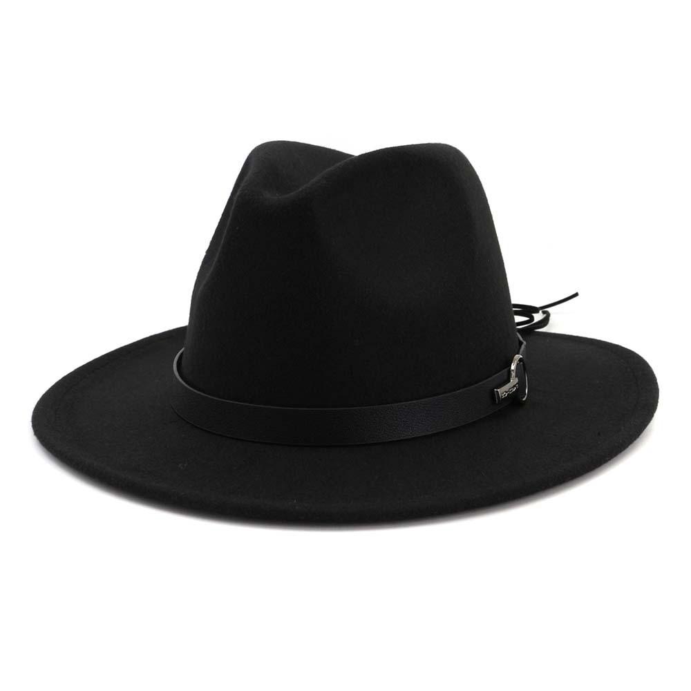 Wool Felt Fedora Panama Hat with Decorative Belt