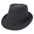 Vintage Flecked Trilby Fedora Hat with Black Hatband