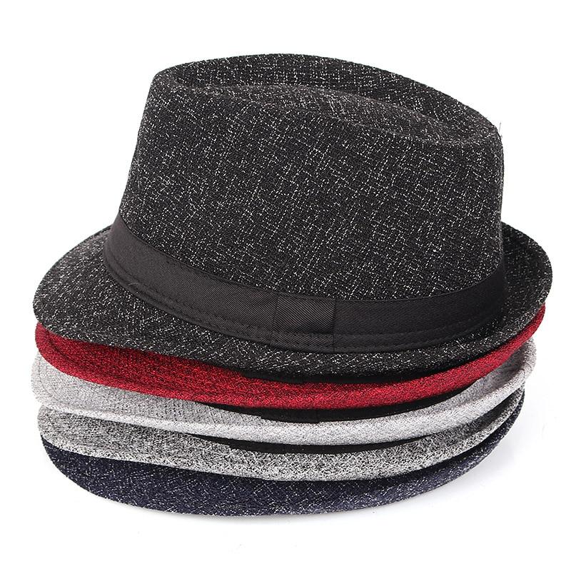 Vintage Flecked Trilby Fedora Hat with Black Hatband
