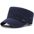 Solid Color Flat Top Military Cap