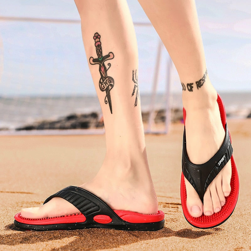 Flip-Flops Men Slippers Beach Sandals Comfortable Men Casual Footwear