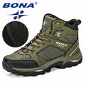 Men Boots Anti-Skidding Leather Shoes Spring Autumn Plush Men Durable Shoes