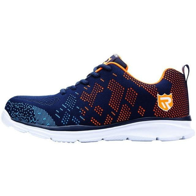 Lightweight Breathable Men Safety Shoes Steel Toe Anti-smashing Construction Sneaker