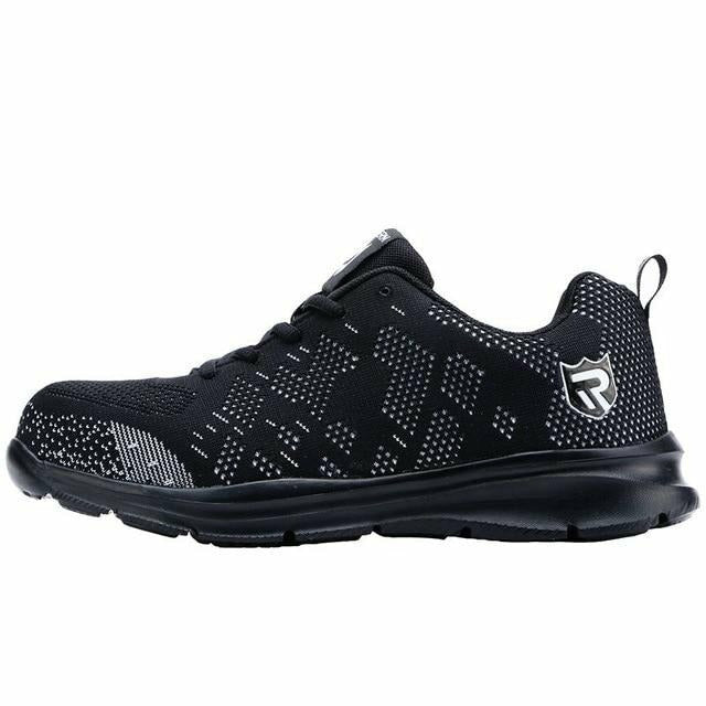 Lightweight Breathable Men Safety Shoes Steel Toe Anti-smashing Construction Sneaker