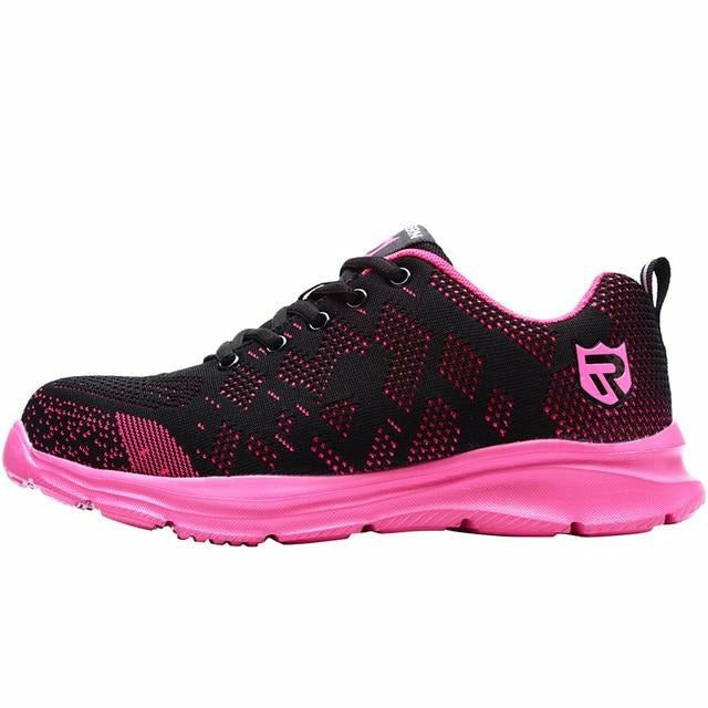 Lightweight Breathable Men Safety Shoes Steel Toe Anti-smashing Construction Sneaker