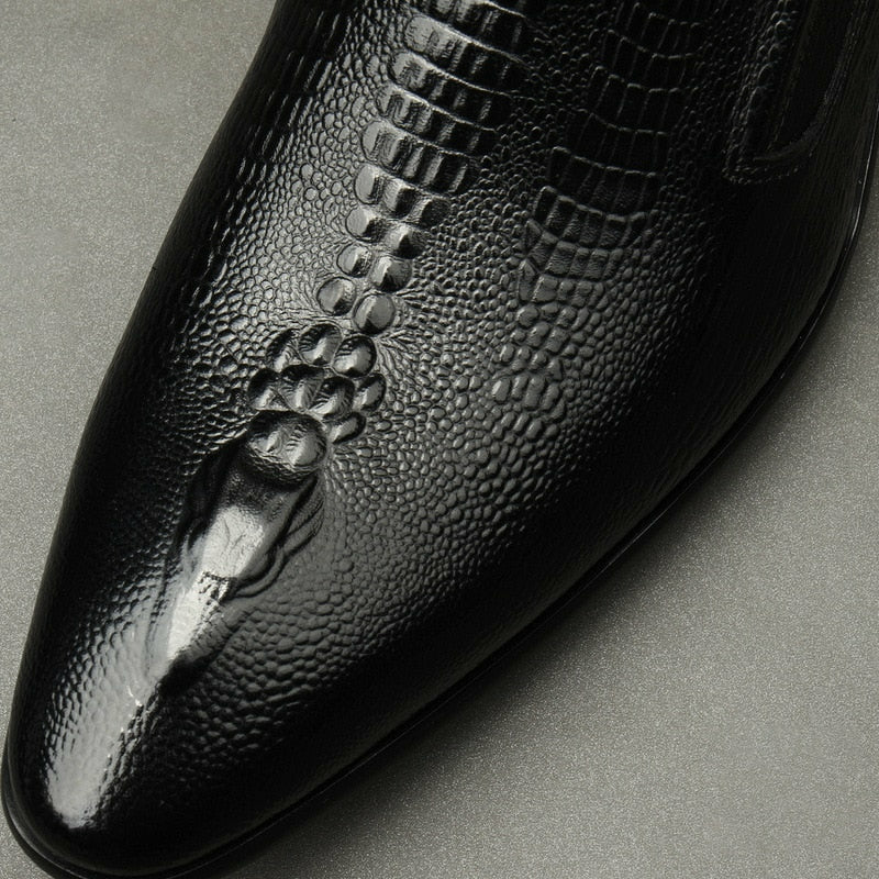 Handmade Men's Wedding Oxford Shoes Genuine Leather Brogue Men's Business Formal Shoes