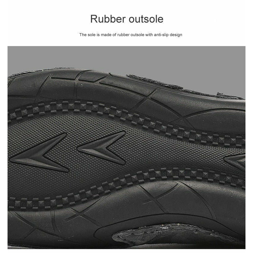 Men Fashion Leather Boots Casual Outdoor Light Ankle Shoes