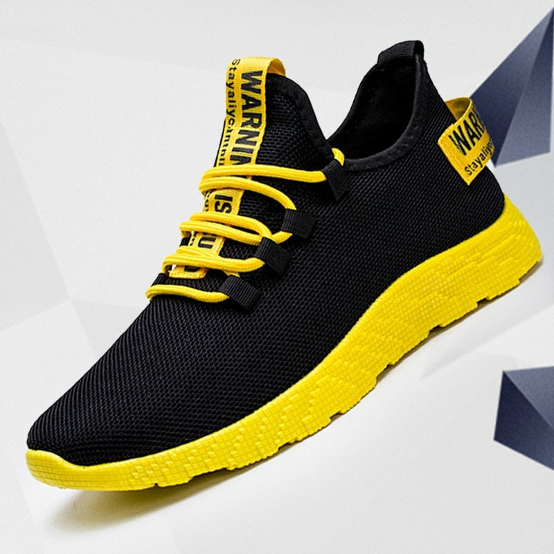 Men Sneakers Breathable Lace Up Mesh Shoes Casual Men Vulcanize Shoes