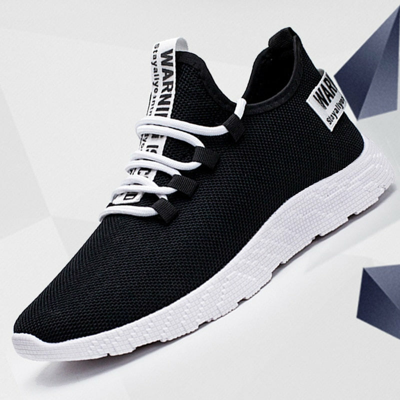 Men Sneakers Breathable Lace Up Mesh Shoes Casual Men Vulcanize Shoes