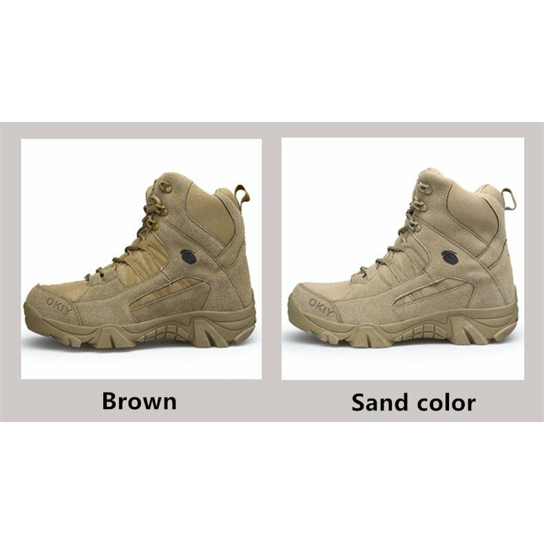 Military Outdoor Hiking Boots Special Force Desert Tactical Combat Ankle Shoes