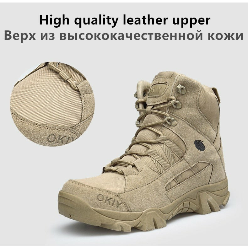 Military Outdoor Hiking Boots Special Force Desert Tactical Combat Ankle Shoes