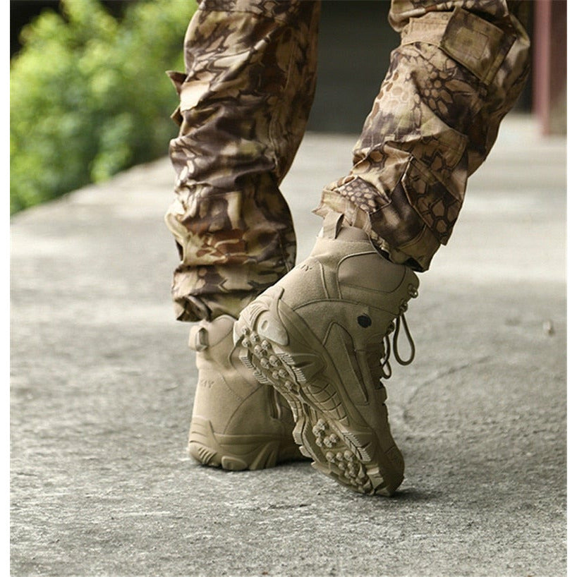 Military Outdoor Hiking Boots Special Force Desert Tactical Combat Ankle Shoes