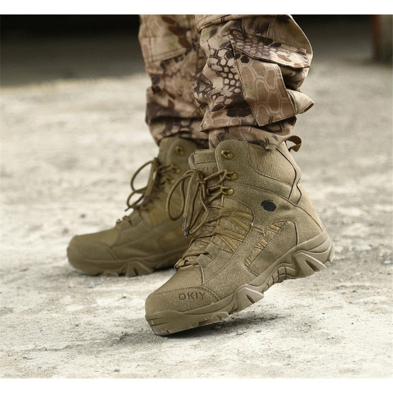 Military Outdoor Hiking Boots Special Force Desert Tactical Combat Ankle Shoes