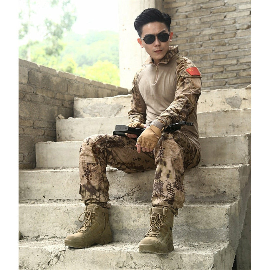 Military Outdoor Hiking Boots Special Force Desert Tactical Combat Ankle Shoes
