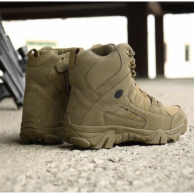 Military Outdoor Hiking Boots Special Force Desert Tactical Combat Ankle Shoes