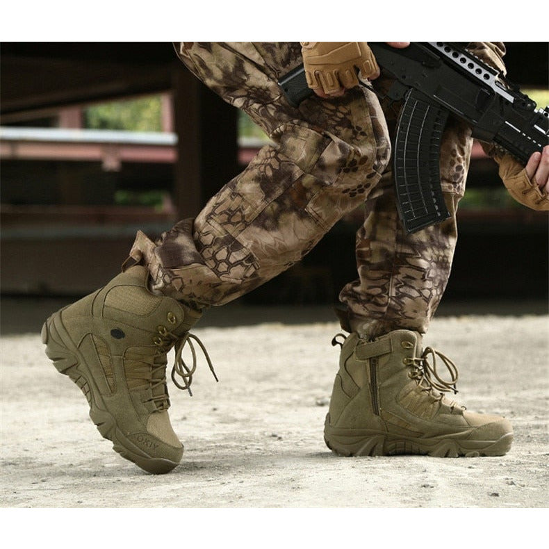 Military Outdoor Hiking Boots Special Force Desert Tactical Combat Ankle Shoes