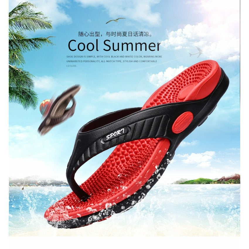 Flip-Flops Men Slippers Beach Sandals Comfortable Men Casual Footwear