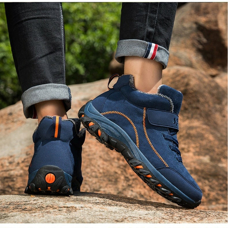 Waterproof Men Boots Casual Work Hiking Shoes Sneakers Ankle Boots