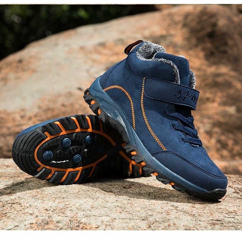 Waterproof Men Boots Casual Work Hiking Shoes Sneakers Ankle Boots