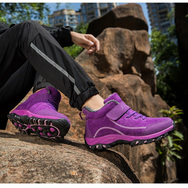 Waterproof Men Boots Casual Work Hiking Shoes Sneakers Ankle Boots
