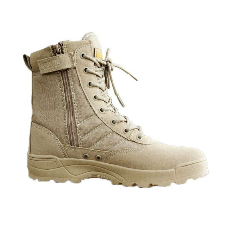 Modische Herrenstiefel Outdoor Leder Militär Atmungsaktive Kampf-Wanderschuhe