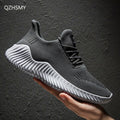 Men Shoes Breathable White Mesh Sneakers Trendy Lace-Up Lightweight Shoes