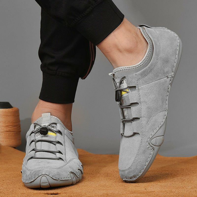 Men's Suede Cow Leather Slip-On Loafers – Stylish & Ultra-Comfortable