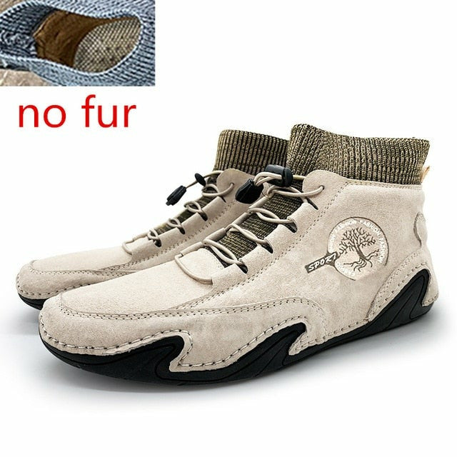 Men's Suede Cow Leather Slip-On Loafers – Stylish & Ultra-Comfortable