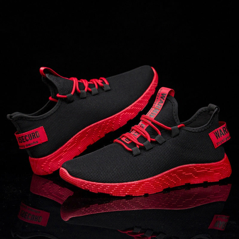 Men Casual Shoes Sneakers Breathable Air Mesh Lace Up Wear-Resistant Sport Shoes
