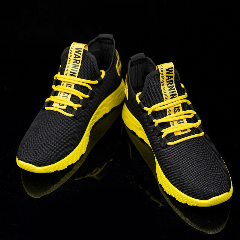 Men Casual Shoes Sneakers Breathable Air Mesh Lace Up Wear-Resistant Sport Shoes
