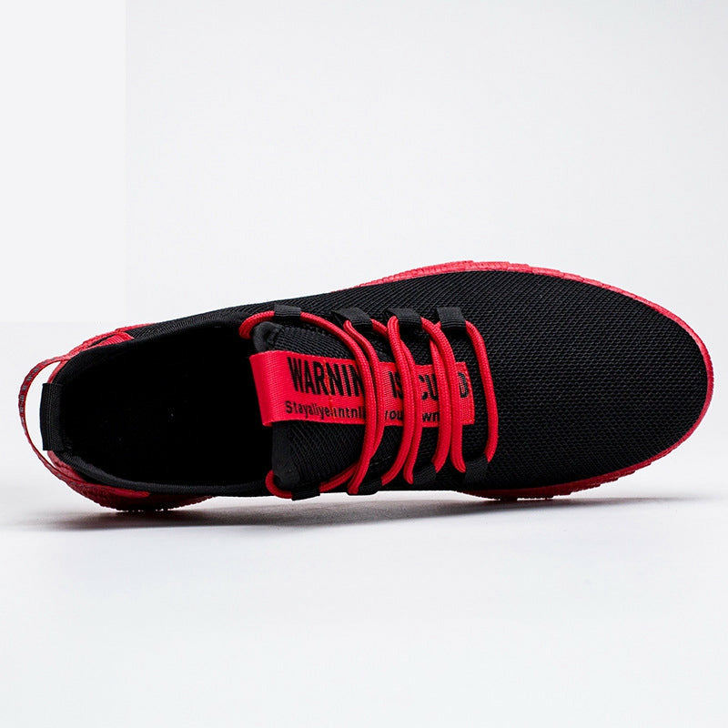 Men Casual Shoes Sneakers Breathable Air Mesh Lace Up Wear-Resistant Sport Shoes