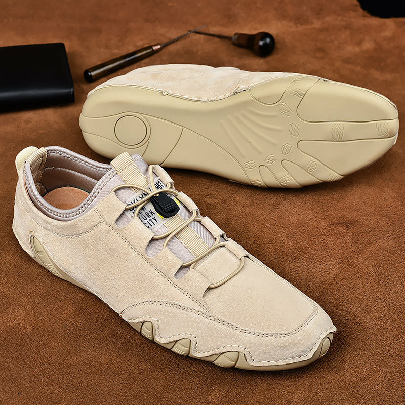 Men's Suede Cow Leather Slip-On Loafers – Stylish & Ultra-Comfortable