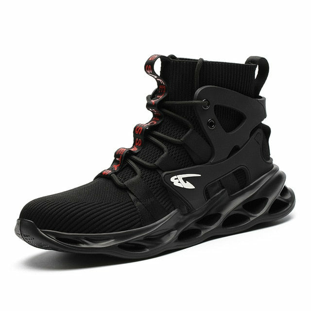 Work Boots Safety Shoes Men Steel Toe Shoes Puncture-Proof Work Sneakers