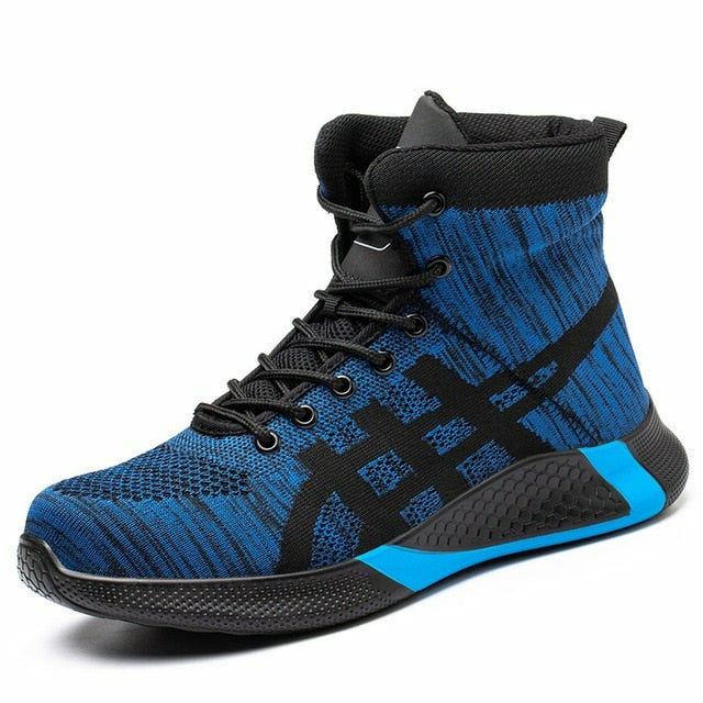 Work Safety Boots Steel Toe Shoes Puncture-Proof Work Sneakers Men