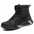 Male Work Boots Safety Shoes Men Steel Toe Shoes Puncture-Proof Work Sneakers