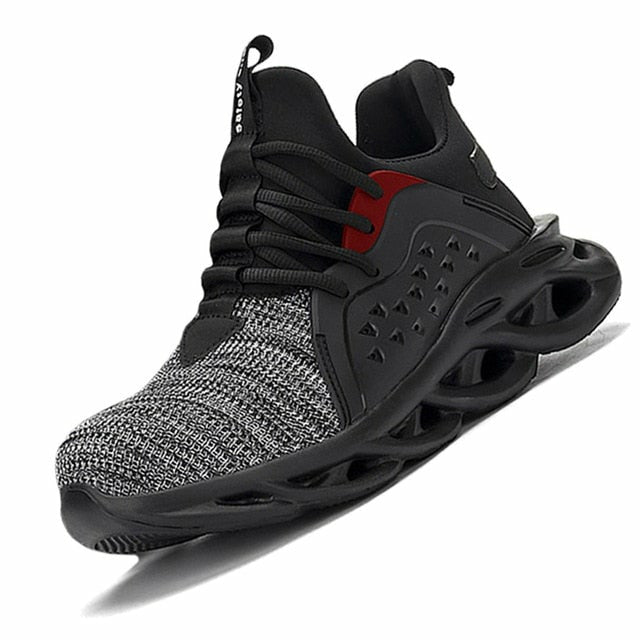 Men Work Boots Puncture-Proof Safety Shoes Fashion Steel Toe Sneakers