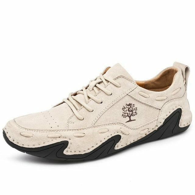 Men Fashion Leather Boots Casual Outdoor Light Ankle Shoes