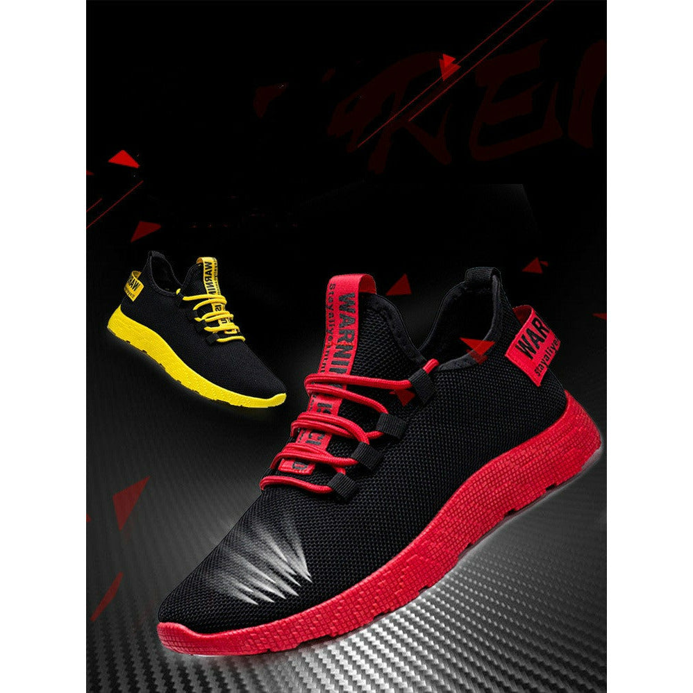 Men Sneakers Breathable Lace Up Mesh Shoes Casual Men Vulcanize Shoes