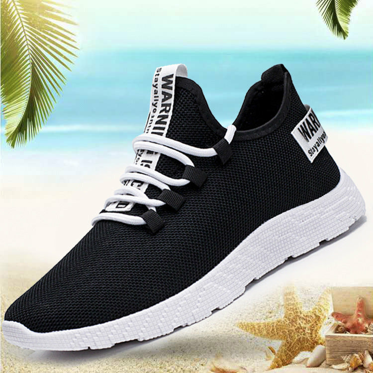 Men Sneakers Breathable Lace Up Mesh Shoes Casual Men Vulcanize Shoes