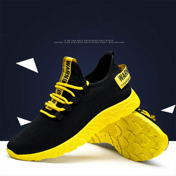 Men Sneakers Breathable Lace Up Mesh Shoes Casual Men Vulcanize Shoes