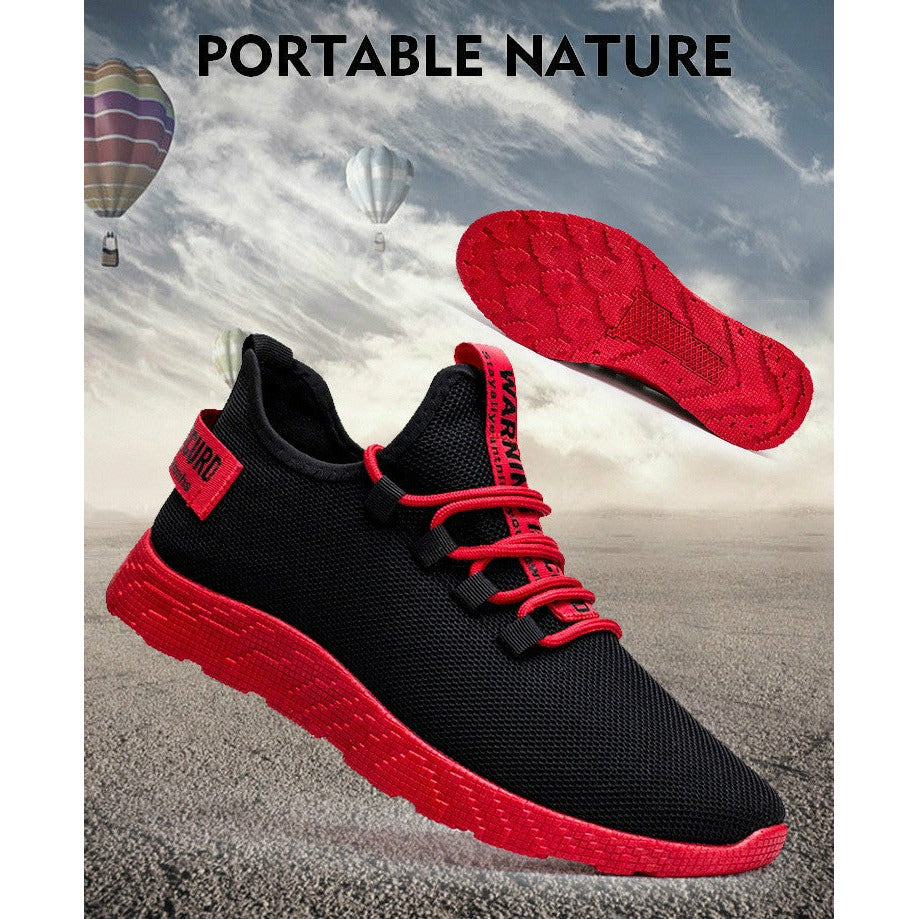 Men Sneakers Breathable Lace Up Mesh Shoes Casual Men Vulcanize Shoes