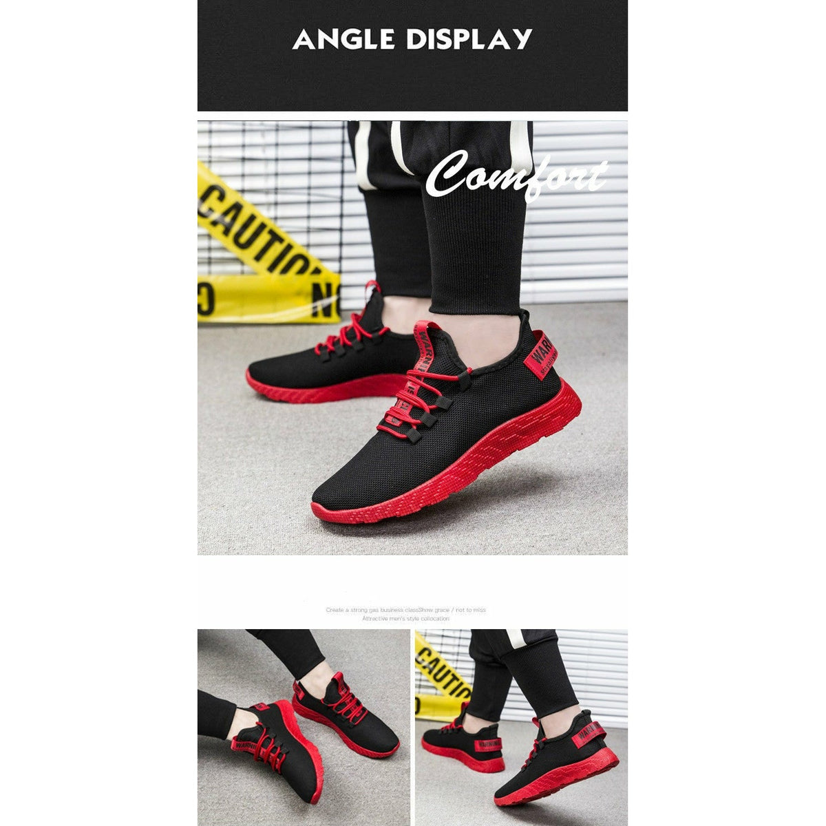 Men Sneakers Breathable Lace Up Mesh Shoes Casual Men Vulcanize Shoes