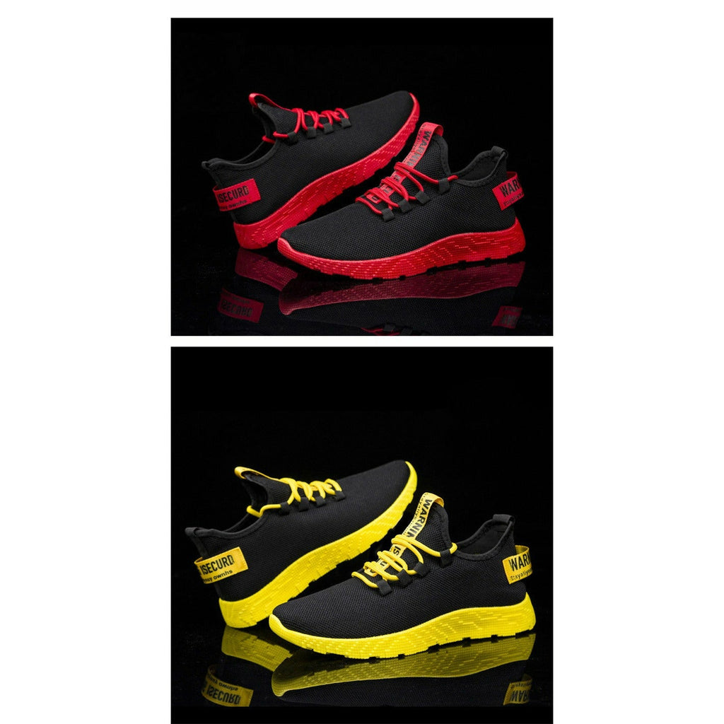 Men Sneakers Breathable Lace Up Mesh Shoes Casual Men Vulcanize Shoes