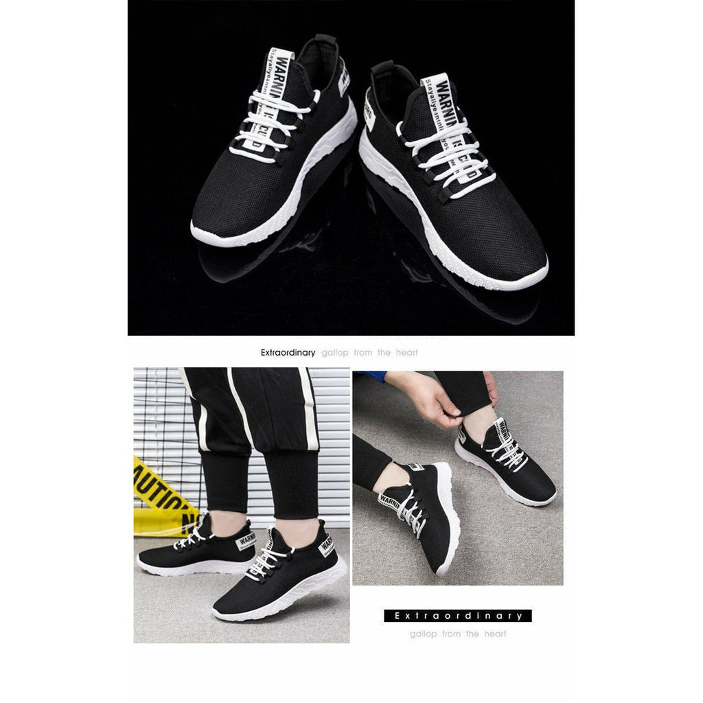 Men Sneakers Breathable Lace Up Mesh Shoes Casual Men Vulcanize Shoes