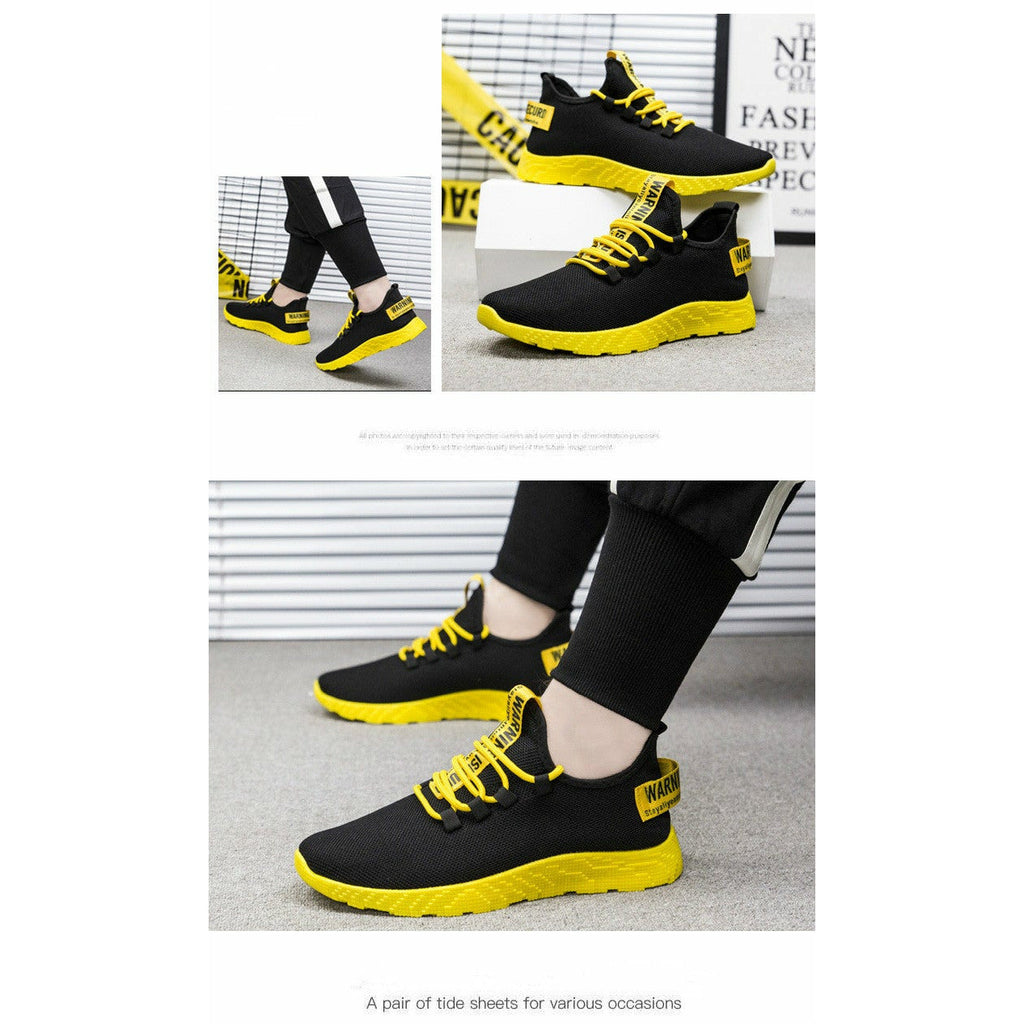 Men Sneakers Breathable Lace Up Mesh Shoes Casual Men Vulcanize Shoes