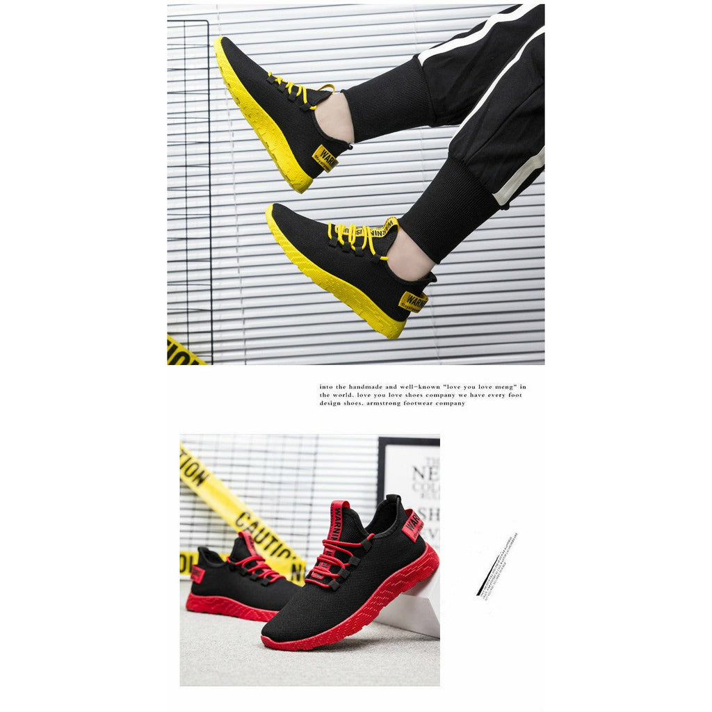 Men Sneakers Breathable Lace Up Mesh Shoes Casual Men Vulcanize Shoes