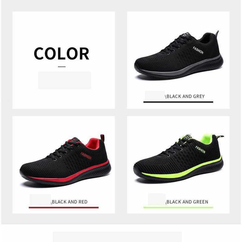 Summer Breathable Men's Casual Shoes Mesh Breathable Lightweight Sneakers