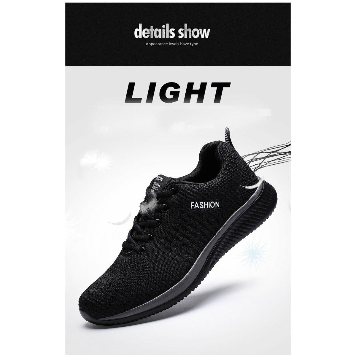 Summer Breathable Men's Casual Shoes Mesh Breathable Lightweight Sneakers