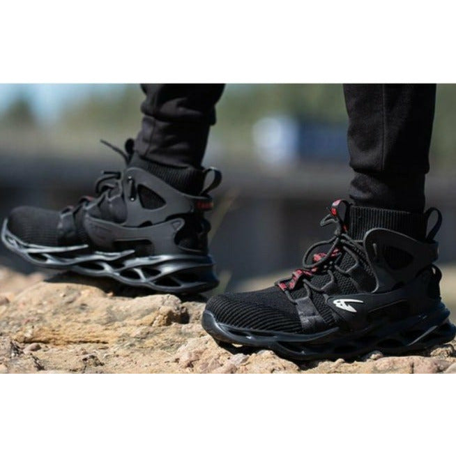 Arbeitsschutz-Herrenstiefel Stahlkappenschuhe durchtrittsichere Arbeitssneaker